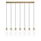 Z-Lite Alton Linear Chandelier, 7-Light, 4.75 In.W x 54 In.L x 14.25 In.H, Modern Gold/Clear+Frosted 824P-7L-MGLD - alternate 5